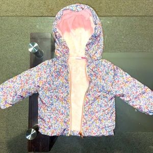 24m baby girl pink flower jacket new with no tags